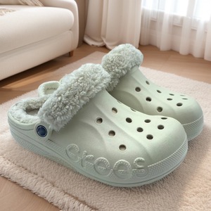 Nouvelles chaussures classiques pour hommes et femmes de Cro Cross's Celebrity <span class=keywords><strong>Beya</strong></span>, style automne-hiver, pantoufles en coton peluche Brelizan pour couples - Product Image 1