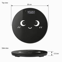 Báscula Inteligente Bluetooth para Grasa Corporal, Báscula Digital Redonda para Baño con Sincronización con APP, Báscula Electrónica de IMC de Alta Precisión para el Hogar, Regalo