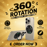 Penyangga Cincin Jari Logam Putar 360 Derajat, Dudukan Cincin Ponsel Putar 360 Derajat, Dudukan Magnetik Putar 360 Derajat, Dudukan Ponsel Meja untuk Ponsel