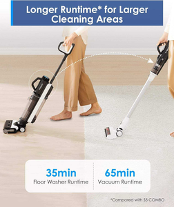 Aspirateur sans fil <span class=keywords><strong>Tineco</strong></span> Switch S6 5 en 1, humide/sec, <30 min, 99% anti-nœuds de cheveux, 90% récupération d'eau, moteur sans balais, pour la maison - Product Image 2