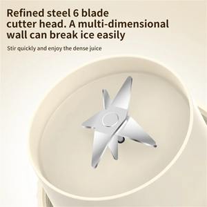 Nueva Licuadora Portátil Inalámbrica, Exprimidor Eléctrico Recargable por USB, Vaso Mezclador de Jugos, Vaso para Batidos y Hielo Picado para el Hogar - Product Image 3