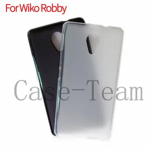 Custodia per telefono cellulare in Silicone per Wiko Robby nero, produttore all'ingrosso di TPU morbido smerigliato