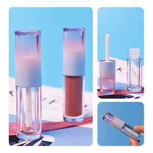 空のミニグラデーションピンクブルー2.5mlリップグロスコンテナリップティントボトルメイクアップラウンドリップグロスワンドチューブリップグレーズ - Product Image 4