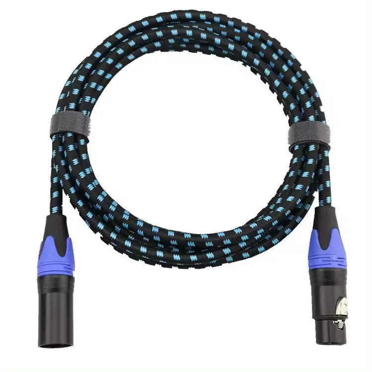 OEM professionelle Xlr-Kabel 3 Stifts 5 Stifts 1 Meter 15 Fuß 25 Fuß silbernes Mini-Mikrofonkabel 3,5 mm xlr Anschluss zu USB-Trommelkabel xlr