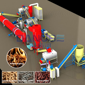 Ligne de production complète de granulés de bois de biomasse, sciure de bois, coton de coco, bois de chauffage, machine à granulés de bois pour barbecue - Product Image 1