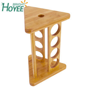 Rifornimento della fabbrica cucina di casa tavolo di stoccaggio 4 fila di filatura di bambù 16 vaso girevole <span class=keywords><strong>portaspezie</strong></span> - Product Image 3