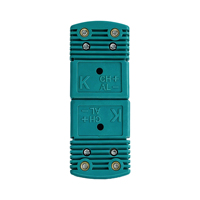 Connecteur de thermocouple de type K en plastique vert, grand connecteur mâle-femelle, norme IEC, connecteur de capteur de température à réponse rapide