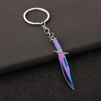 Porte-clés couteau Karambit, mini pendentif porte-clés, arme en métal, porte-clés pour hommes, breloques