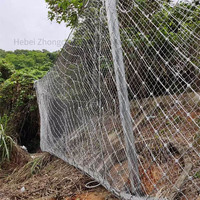Clôture en treillis métallique Gabion, barrière anti-chute de pierres, treillis en corde tressée, fil d'acier haute résistance, treillis de protection pour pentes