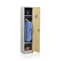 Casier de rangement en acier, serrure de porte simple, armoire de bureau, garde-robe, casier métallique pour la gymnastique et le bureau