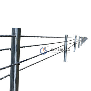 Barrière de câble à haute tension testée selon les critères AASHTO MASH, anti-collision, garde-corps de câble à faible rebond pour le bord de la route - Product Image 2