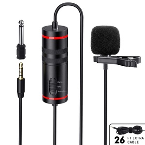 Micrófono de condensador con interruptor de un botón, micrófono de condensador de 3,5 MM, con solapa de Metal, para estudio, Cables de sonido - Product Image 2