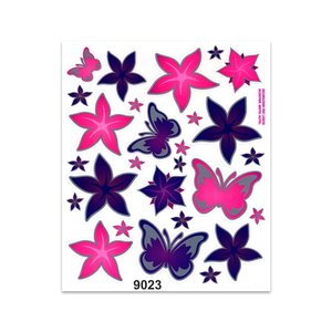 24X20 cm fiori giganti e farfalle adesivi auto - Product Image 1