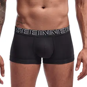 Mens Boxer Briefs Free Sample Seamless Custom Shorts Sexy Men Classic Brief Panties Men's Boxer Briefs Logo Boxers Custom Mens Underwear