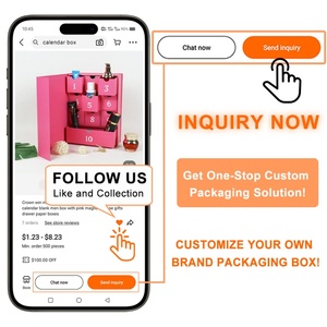 Advent <b>Calendar</b> Box Luxury Cardboard Paper Gift Christmas Custom 12 Days Beauty Advent <b>Calendar</b> Packaging Drawer Paper Box - Product Image 4