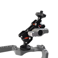 Bras Magique du Fabricant avec Double Rotule (Vis 1/4 "-20) – Bras d'Extension Universel Réglable pour Moniteur et Microphone