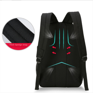 Sac d'école à chargement USB externe personnalisé Sac à dos antivol pour ordinateur portable à chargement USB 14/15.6 po - Product Image 3