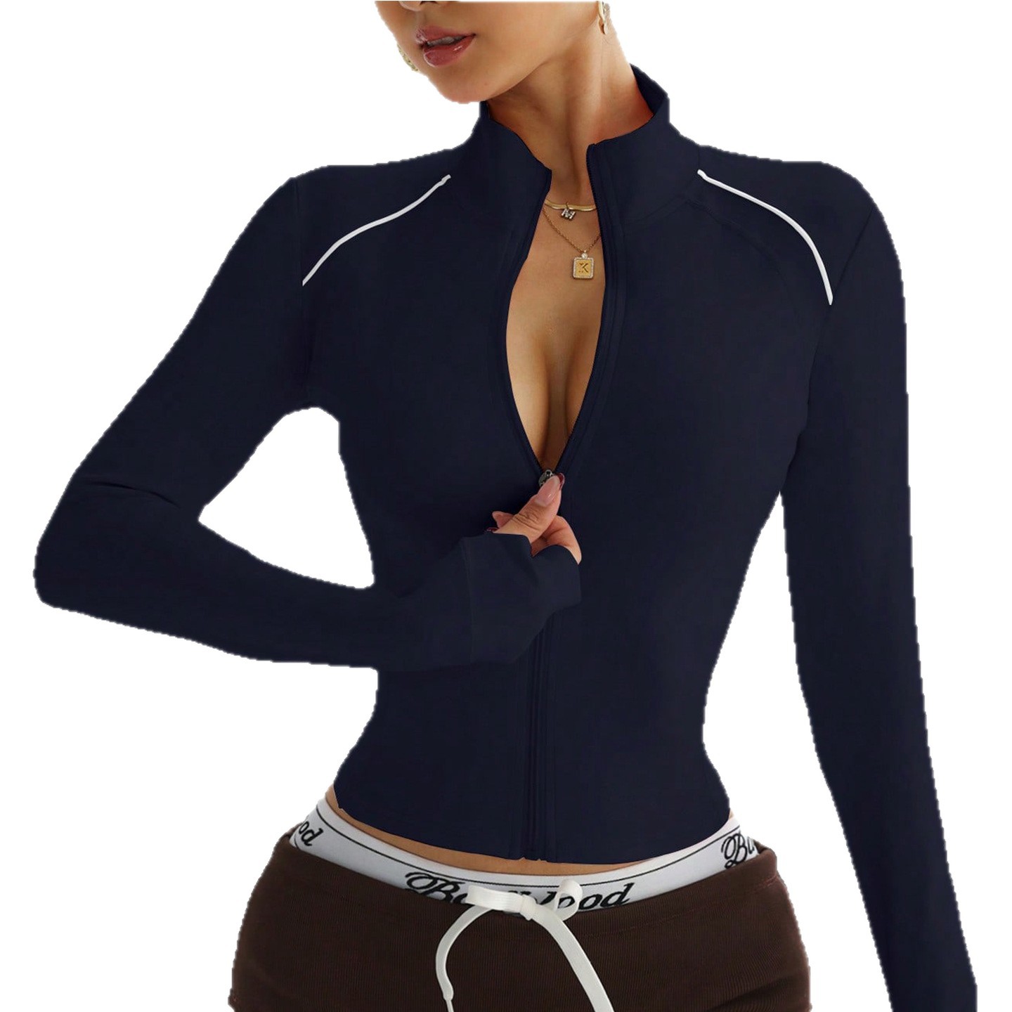 Thumb Hole Jacket Women's Quick Dry Sportswear 2025