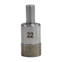 Foret diamanté humide pour percer le verre et les carreaux de céramique, 6-100 mm, tige ronde de 10 mm, sinterisé