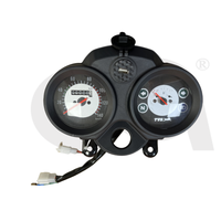 Pengganti Speedometer gerakan besi sepeda motor TVS HLX125 harga grosir baru untuk pasar Amerika Selatan cangkang hitam atas