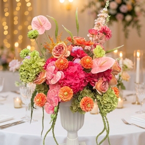 Centros de Mesa Vibrantes y Coloridos para Bodas, Estilo Verano 2027, Bolas de Flores para Decoración de Bodas - Product Image 1