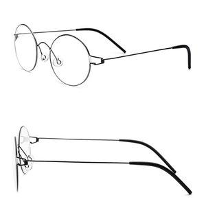 Screwless Eyewear Titanium hợp kim Kính mắt phụ nữ kính siêu nhẹ vòng cận thị khung quang học Denmark Hàn Quốc kính theo toa - Product Image 5