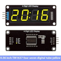 Stock Pantalla digital de 0,56 pulgadas Módulo de reloj de tubo de 7 segmentos de 4 bits Producto de circuitos integrados de interfaz TM1637 IIC