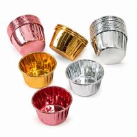 Moules à pâtisserie en carton à bords roulés, 50 pièces, doublures en aluminium pour gâteaux, qualité alimentaire, résistantes au four pour la cuisson