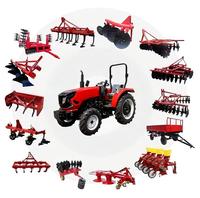 Tracteur à moteur diesel compact avec herse à disques de 16 à 36 pouces de largeur, haute productivité, en acier, pour petites exploitations agricoles et jardins