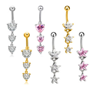 Gioielli da Piercing all'<span class=keywords><strong>Ombelico</strong></span> a Forma di Farfalla in Acciaio Inossidabile <span class=keywords><strong>per</strong></span> Donna, <span class=keywords><strong>Anelli</strong></span> Fluttuanti alla Moda <span class=keywords><strong>per</strong></span> Piercing all'<span class=keywords><strong>Ombelico</strong></span> - Product Image 3