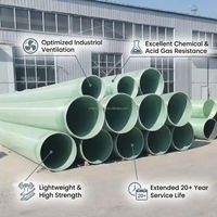 Tuyau en PRV à longue durée de vie, résistant aux produits chimiques, pour le transport souterrain de liquides dans les infrastructures