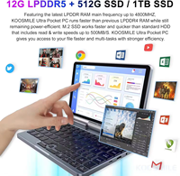 Nouvel Arrivage GPD Pocket 3 Mini Ordinateur Portable de Jeu 8.0 Pouces 12 Go+1 To de Stockage Système d'Exploitation Win 10 Propulsé par Processeur Intel