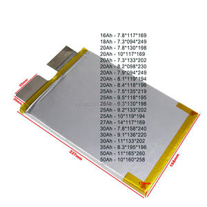 Nieuw Geproduceerde Zakcellen 50ah 30ah 25ah 20ah18ah16ah Lifepo4 Zakje Lithium Polymeer Lifepo4 Batterij Lfp Cellen Frame - Product Image 2