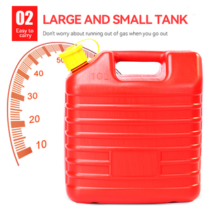 En stock, bidon en plastique portable de 5L, 20L, 10L, réservoir de carburant pour le stockage d'essence, de gazole, accessoires de <span class=keywords><strong>camping</strong></span> - Product Image 2