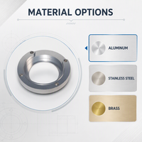 Pièces métalliques sur mesure usinées avec précision par CNC, en aluminium, acier inoxydable, laiton, pour équipements industriels, médicaux et automobiles de précision