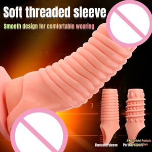 Erkekler İçin Genişletilebilir TPE Penis Halkası Seti Yumuşak Yetişkin Penis Halkası Esaret ve Geciktirici Boşalma İçin Toptan Ürün - Product Image 2