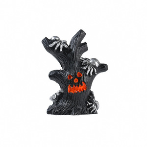 Ornement d'Halloween Arbre Démon avec Citrouille, Décoration de Paysage Miniature, Utilisation Intérieure/Extérieure, Résine Synthétique, Effet Lumineux - Product Image 5