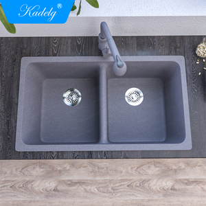Évier de cuisine en granit composite à succès, options de matériaux, évier en pierre de quartz Silgranite pour la cuisine - Product Image 2