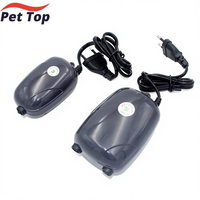 Pompe à air silencieuse pour aquarium, aérateur pour petit aquarium 3W/5W pour eau douce et eau salée, pompe à oxygène à faible bruit