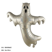 Ballon en aluminium pour Halloween Élément extraterrestre en forme de citrouilles et fantômes Ballon de décoration de fête