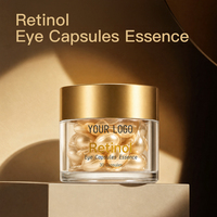 OEM/ODM Capsules d'œil au rétinol, essence 30 pièces, anti-âge, anti-rides, lissage des ridules, réduction des cernes, hydratant, liftant