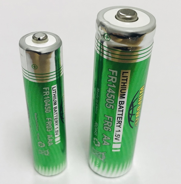 AAA FR14505 Lithium Iron Battery AAA/ FR03 /FR10450 1.5V Rechargeable Battery  Li-FeS2 AAA 1100mAh