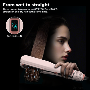 Wet to Dry ferro piatto Airstyler Set per la cura dei capelli e lo <span class=keywords><strong>Styling</strong></span> elettrodomestici flusso d'aria esterno ioni negativi piastra per capelli - Product Image 2