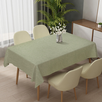 Nappe de table unie en vinyle RNPT, soyeuse et lisse, couleur orange, pour table rectangulaire de style italien