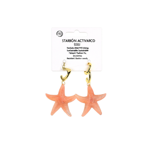 Pendientes de Estrella de Mar en Acero Inoxidable 316L con Baño de Oro PVD, Joyería de Moda Sostenible y Resistente - Product Image 2