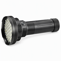 Lampe torche LED rechargeable USB-C W5213 noire 9000mAh IP54 étanche en alliage d'aluminium 10000lm pour le camping au lithium