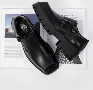 222 <span class=keywords><strong>scarpe</strong></span> da <span class=keywords><strong>uomo</strong></span> di buona qualità <span class=keywords><strong>scarpe</strong></span> eleganti in pelle nera - Product Image 2