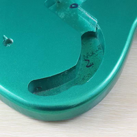 DIY Green Poplar Wood Electric Bass Guitar Body OEM Brand Cheap Factory Direct Customizable Instrument Parts