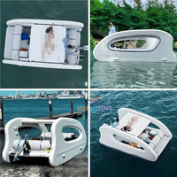 Yacht gonflable commercial, maison flottante, bouncy, vacances en mer en plein air, certifié CE, garantie de 3 ans, capacité de 300 kg