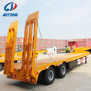 Semi-<span class=keywords><strong>remorque</strong></span> à plateau surbaissé durable à 3 essieux, capacité 60 tonnes, pour les chantiers de construction en Afrique et au Moyen-Orient - Product Image 3